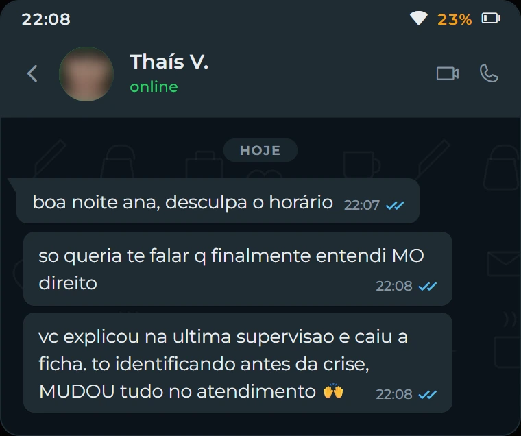 Depoimento de Thaís V., Terapeuta ABA Candidata IBA®, Curitiba/PR